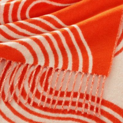 オレンジ - レディス, スカーフ、ショール＆マフラー, カシミア